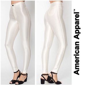 American Apparel Disco Pants White NWOT